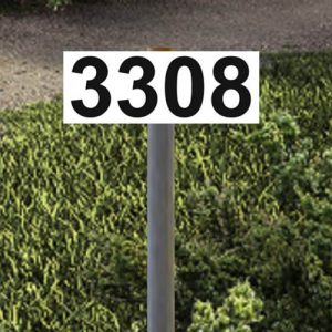 Osoitenumerokyltti saarikiinteistölle